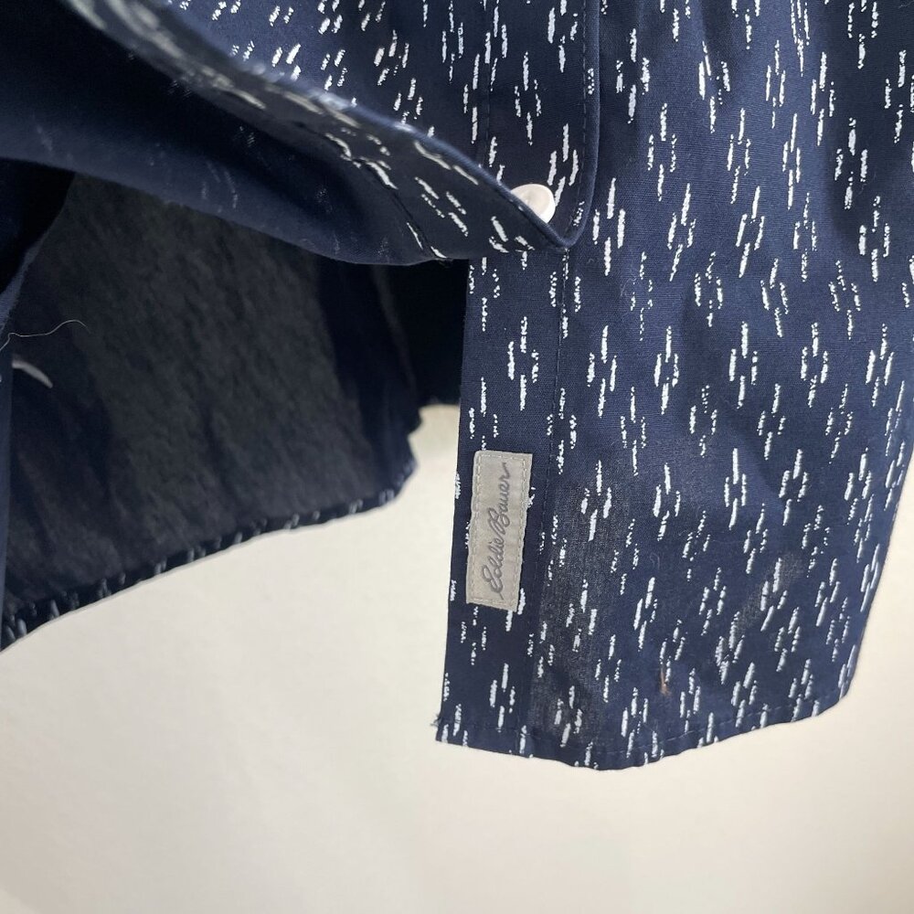 Eddie Bauer‎ Womens T2XL Wrinkle Free Shaped Fit Button Up Shirt Long Sleeve - Picture 8 of 10